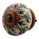 Red Leaf Flower Ceramic Dresser Knob Online